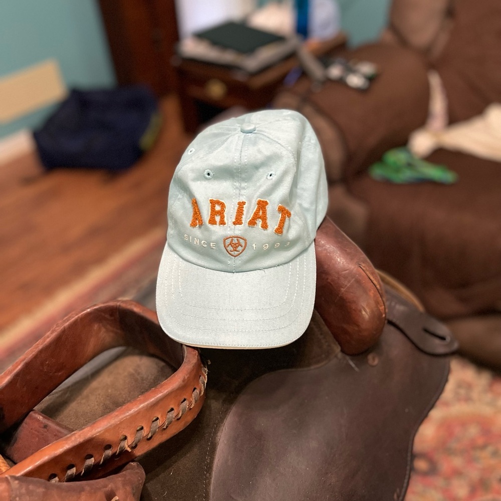 Teal Ariat baseball hat